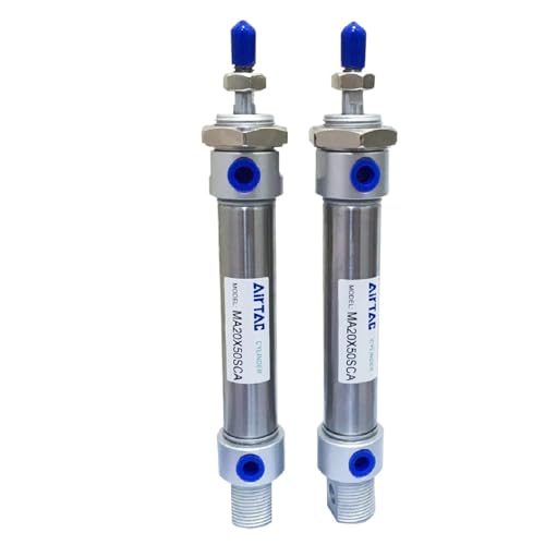 1PCS MA16 20 25 32 40 Pneumatikzylinder 25-500mm Hub Edelstahl Double Action Mini Luft zylinder(125mm Stroke-S-CA,25mm Bore) von KAYPBWQMG