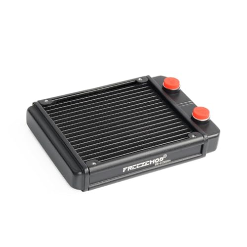 Wasserkühler, Aluminium-Radiator, Gewindeöffnung, dicht, 17 Crest-Lamellen. SR-L120G14 von KAYPBWQMG