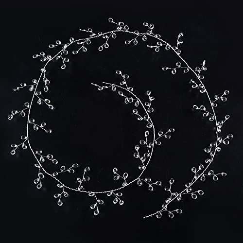 KAYRAM 120 cm Acryl Kristall Perlen Vorhang Girlande Hochzeit Dekorationen AST String Kristall Perle Party Decor Hochzeit Party Supplies 1pc (Color : 150cm) von KAYRAM