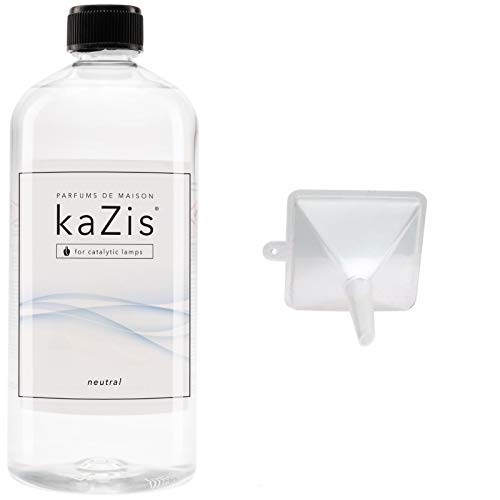 KAZIS® Neutral I 1 Liter I Für Jede katalytische Lampe + Ersatz-Trichter I Raum-Duft I Nachfüll-Flasche I 1000ml von KAZIS