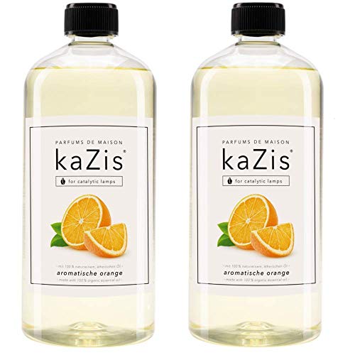 KAZIS® I Duft-Set 2 Liter I Passend für alle katalytischen Lampen I 2 x Orange I Nachfüll-Öl I 2 x 1000 ml I 2 x 1 Liter KAZIS® I Duft-Set 2 Liter I Passend für alle katalytischen Lampen I 2 x Orange I Nachfüll-Öl I 2 x 1000 ml I 2 x 1 Liter von KAZIS