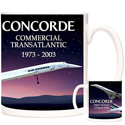 Concorde Geschenktasse Concorde Supersonic Flight Geschenk Kaffeetasse Flugzeug Enthusiast Pilot Tasse von KAZMUGZ