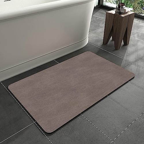 Badematte Rutschfester, 45x70cm, absorbierend Badteppich, schnelltrocknende Badematte, Badvorleger rutschfest Waschbar, SaugfäHige Badezimmermatte, Duschvorleger für Dusche, Badewannen, WC Deko von KAZOLEN