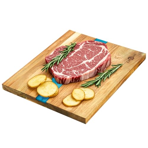 Schneidebrett Holz, Holzbrett Küche, Holzschneidebrett, Hackbretter Bambus & Holz Antibakteriell, Massives Schneidbrett, küchenbrett Schneiden von Fleisch oder Gemüse von KAZUSHI