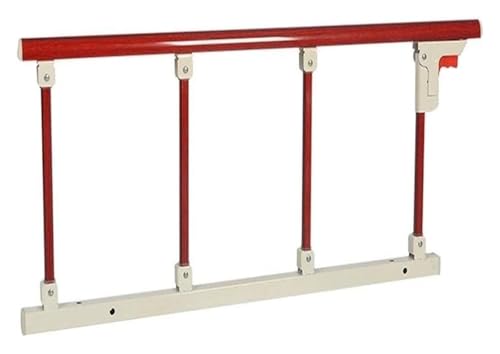 Bettgitter Sicherheitshilfe Griff Geländer Schutz for Senioren Erwachsene Krankenhaus Nachttisch Haltegriff Stoßstange(Red 2,4cm) von KAnduo