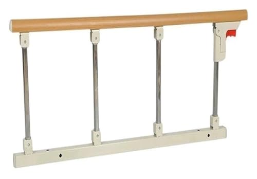 Bettgitter Sicherheitshilfe Griff Geländer Schutz for Senioren Erwachsene Krankenhaus Nachttisch Haltegriff Stoßstange(Wood 1,4cm) von KAnduo