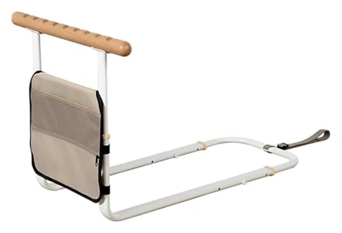 Bettschutzgitter, Bettgitter, Sicherheitsbettgitter, Handläufe am Bett, Verstellbare Armlehnen am Bett mit Aufbewahrungstaschen, Geeignet for ältere Menschen, Behinderte von KAnduo