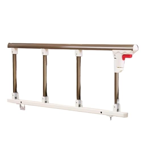 Bettseitenhandlauf Faltbares Bettgitter, Sicherheitsseitenschutz for Ältere Erwachsene Haltegriff Bettgeländer Krankenhaus Metallgriff Stoßstange Sicherheitshilfsgeländer, 95x40cm(Champagne gold,12cm) von KAnduo