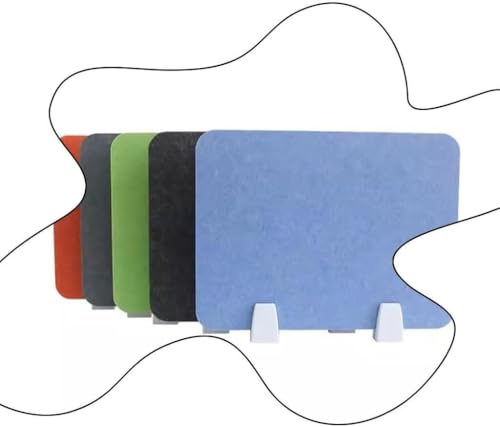 KAnduo Akustische Trennwand for den Schreibtisch, for den Heimbildschirm im Büro, tragbare Trennwand mit Klemmen(Grigio,50x30cm) von KAnduo