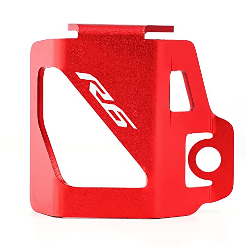 KAnduo F for Yamaha YZF R6 YZF-R6 R6 2010-2022 Yzfr6 Motorrad Zubehör CNC Vorne Hinten Bremsflüssigkeitsbehälter Abdeckung Schutzfolie Y (Color : Red) von KAnduo