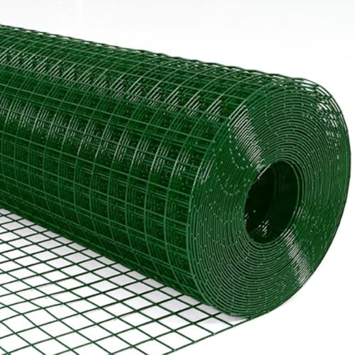 KAnduo Garten Maschendraht Stacheldrahtzaun, rostfreies Geflügelnetz for Schutz junger Setzlinge, Gartenbegrenzungszaun(1x30m) von KAnduo