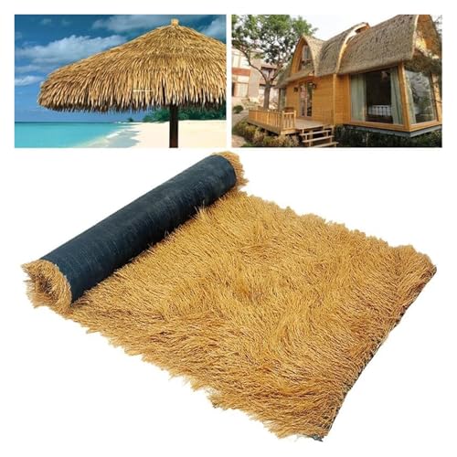 KAnduo Künstliches Reet, künstliches Reetdach aus Stroh, 100% wasserdicht und wartungsfrei, Synthetisches for Pool Garten(0.5 * 20m) von KAnduo