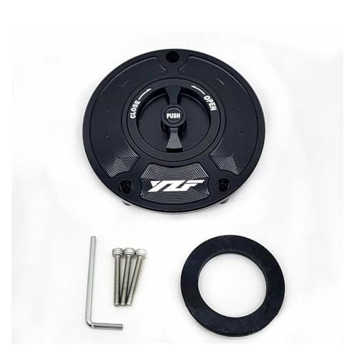 KAnduo Motorrad CNC Gas Tankdeckel Abdeckung Für Yamaha Für YZF-R1 Für YZF-R1M Für YZF-R3 Für YZF-R6 YZF-R6S YZF-R15 V3 YZF-R25 YZF-R125(1.) von KAnduo