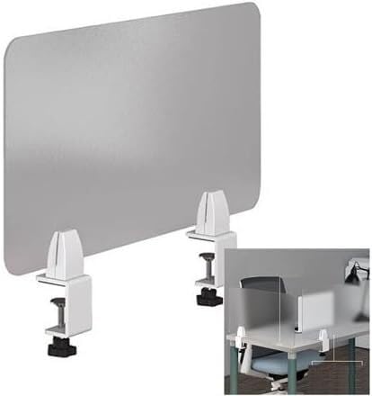 KAnduo Schreibtisch-Sichtschutz, transparente Acrylplatte fürs Büro, Spritzschutz, Trennwand, Niesschutz(50X50X0.5CM) von KAnduo