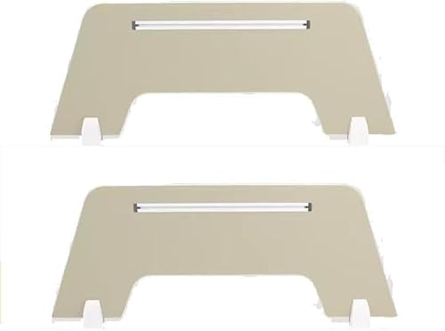 KAnduo Schreibtisch-Sichtschutzteiler, 2-teilige Trennwand, geräuschreduzierende, schalldichte Trennwände mit Stützfüßen for den Tisch im Klassenzimmer(Bianco,90x30cm) von KAnduo
