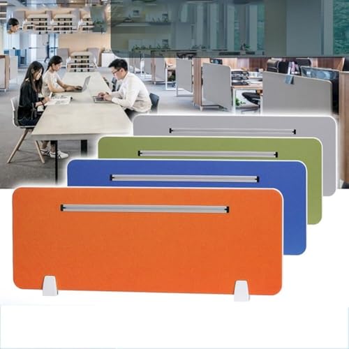 KAnduo Schreibtisch-Sichtschutzteiler, freistehende Akustik-Trennwand, geräuschreduzierend mit Stützfüßen(Blue-b,30X60CM) von KAnduo