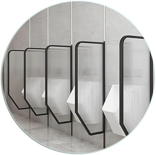 KAnduo Urinal-Trennwand mit gehärtetem Glas, wandmontierter Urinal-Bildschirm, wasserdichte Trennwand for Herrenurinal(Black) von KAnduo
