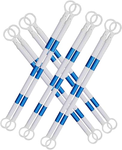 KAnduo Versenkbare Verkehrsleitkegel Teleskop-Sicherheitskegel-Befestigungsstange, Verkehrsabsperrstange mit reflektierender Folie(Blu) von KAnduo