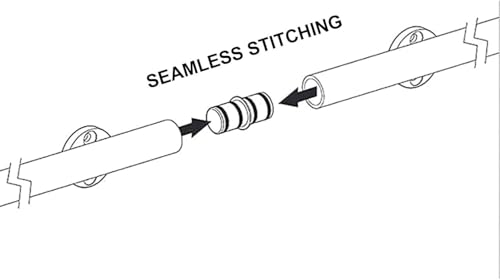 Kanduo Rollleitern Mobile Leiterschienen aus Rundrohr for Zuhause, Innenbereich, Dachboden, rollendes Komplettset for einfachen Zugang und Komfort (100 cm) von KAnduo