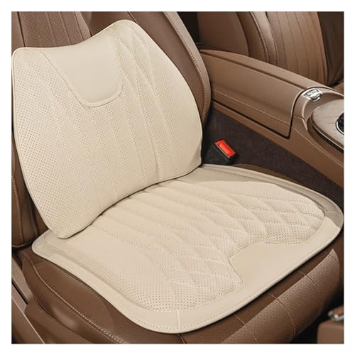 M Auto Sitzkissen for BMW Alle Modell I3 I4 I8 X1 X2 X3 X4 X5 X5M X6 X7 Z4 Auto Lordosenstütze Kissen Auto Sitz Taille Zurück Kissen Y (Color : Beige A) von KAnduo