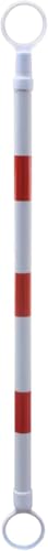 Versenkbare Verkehrsleitkegel Tragbarer Verbindungsmast zur Kontrolle von Menschenmengen/Verkehrskontrolle, Verkehrsabsperrmast(Rosso) von KAnduo