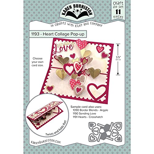 Karen Burniston Dies-Heart Collage Pop-Up KBR1193 von KB Riley