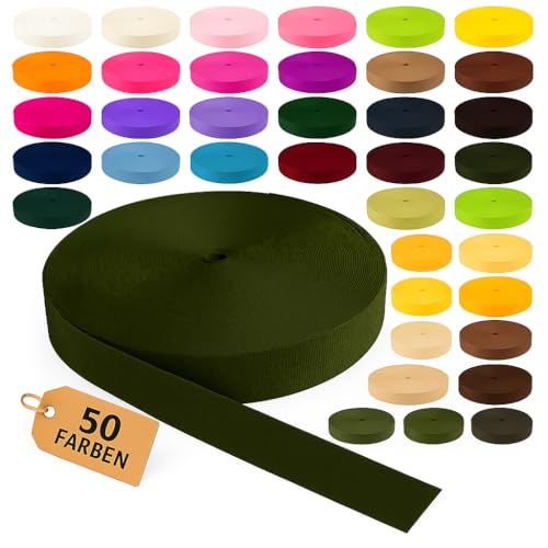 KBBB Gurtband 2m oder 5m lang – 50 Farben Breiten: 10mm 15mm 20mm 25mm 30mm 40mm 50mm Polypropylen KBBB Gurtband 2m oder 5m lang – 50 Farben Breiten: 10mm 15mm 20mm 25mm 30mm 40mm 50mm Polypropylen von KBBB