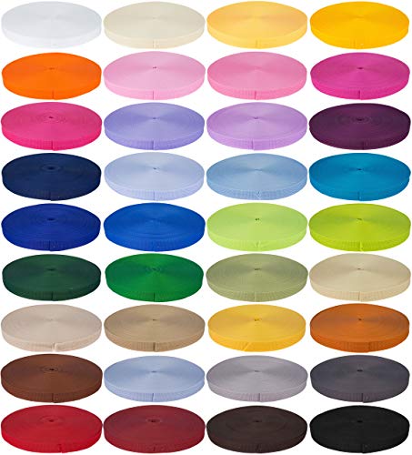 KBBB Gurtband Polypropylen 2m oder 5m lang - 32 Farben Breiten: 15mm 20mm 25mm 30mm 40mm 50mm von KBBB