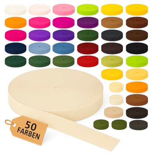 KBBB Gurtband Polypropylen 2m oder 5m lang – 50 Farben Breiten: 10mm 15mm 20mm 25mm 30mm 40mm 50mm KBBB Gurtband Polypropylen 2m oder 5m lang – 50 Farben Breiten: 10mm 15mm 20mm 25mm 30mm 40mm 50mm von KBBB