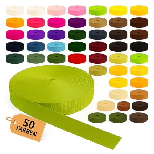 KBBB Gurtband 2m oder 5m lang – 50 Farben Breiten: 10mm 15mm 20mm 25mm 30mm 40mm 50mm Polypropylen KBBB Gurtband 2m oder 5m lang – 50 Farben Breiten: 10mm 15mm 20mm 25mm 30mm 40mm 50mm Polypropylen von KBBB
