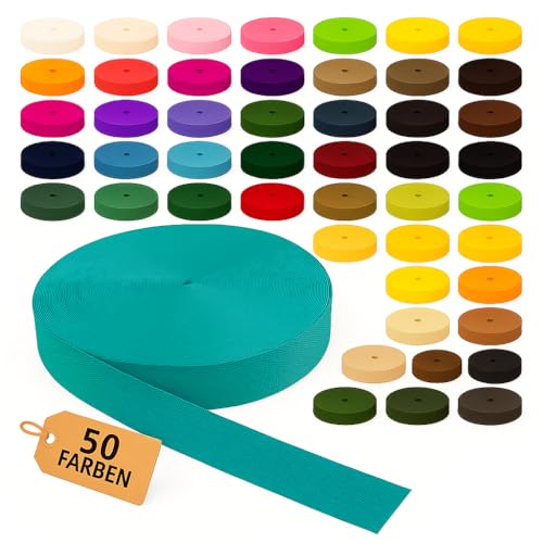 KBBB Gurtband 2m oder 5m lang – 50 Farben Breiten: 10mm 15mm 20mm 25mm 30mm 40mm 50mm Polypropylen KBBB Gurtband 2m oder 5m lang – 50 Farben Breiten: 10mm 15mm 20mm 25mm 30mm 40mm 50mm Polypropylen von KBBB