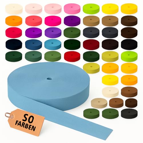 KBBB Gurtband 2m oder 5m lang – 50 Farben Breiten: 10mm 15mm 20mm 25mm 30mm 40mm 50mm Polypropylen KBBB Gurtband 2m oder 5m lang – 50 Farben Breiten: 10mm 15mm 20mm 25mm 30mm 40mm 50mm Polypropylen von KBBB