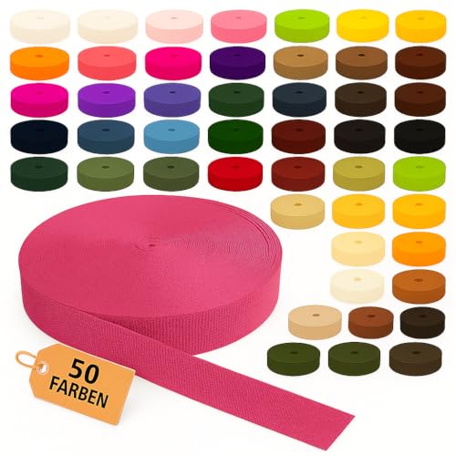 KBBB Gurtband 2m oder 5m lang – 50 Farben Breiten: 10mm 15mm 20mm 25mm 30mm 40mm 50mm Polypropylen KBBB Gurtband 2m oder 5m lang – 50 Farben Breiten: 10mm 15mm 20mm 25mm 30mm 40mm 50mm Polypropylen von KBBB