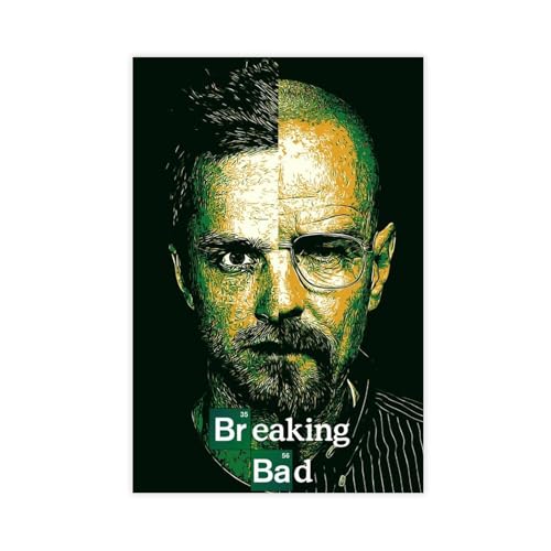 KBECNAU Poster auf Leinwand, Motiv: Breaking Bad, Schlafzimmer, Dekoration, Landschaft, Büro, Raumdekoration, Geschenk, 30 x 45 cm von KBECNAU
