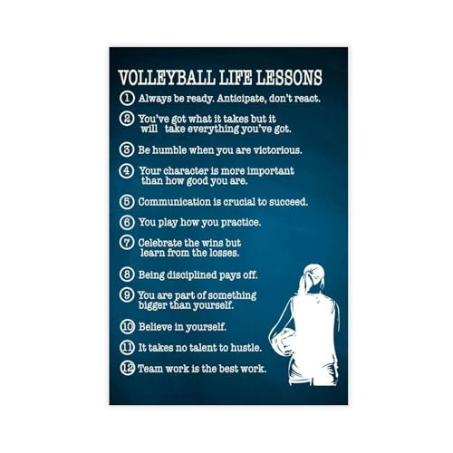 KBECNAU Vollyball Life Lessons Zitat Poster Leinwand Poster Schlafzimmer Dekor Landschaft Büro Zimmer Dekor Geschenk 30 x 45 cm KBECNAU Vollyball Life Lessons Zitat Poster Leinwand Poster Schlafzimmer Dekor Landschaft Büro Zimmer Dekor Geschenk 30 x 45 cm von KBECNAU