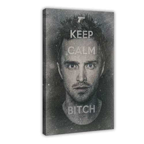 Leinwandposter, Motiv: Breaking Bad Jesse Pinkman mit berühmten Zitaten "Keep Calm", Wandkunst, Dekor, Bild, Gemälde für Wohnzimmer, Schlafzimmer, Dekoration, 20 x 30 cm von KBECNAU