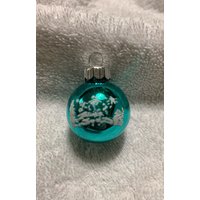 Shiny Brite By Radko Glas Schablone Feder Baum Weihnachtsschmuck 3, 5 cm von KBFUNFinds2