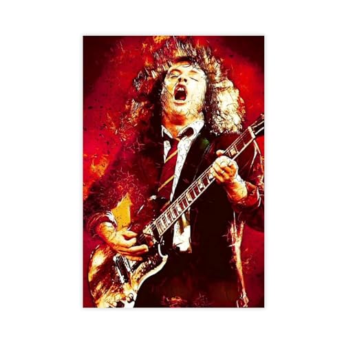 KBGDFSDF Angus Young Poster (2) Leinwand-Poster, Wandkunstdruck, Bild, Gemälde, 30 x 45 cm von KBGDFSDF