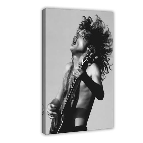 KBGDFSDF Angus Young Poster (6) Leinwandposter Schlafzimmer Dekor Landschaft Dekor Geschenk 50 x 75 cm von KBGDFSDF