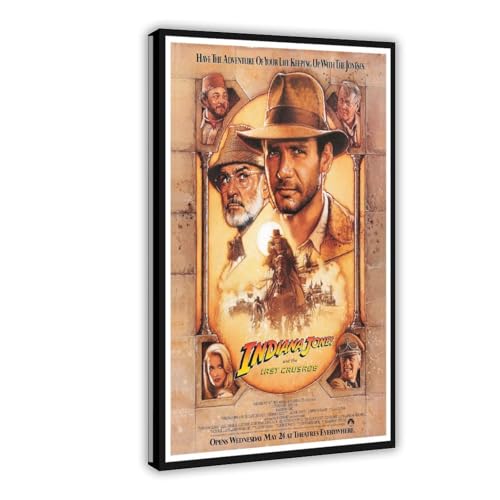 KBGDFSDF Filmposter auf Leinwand, Motiv: Indiana Jones und der letzte Kreuzzug, 30 x 45 cm von KBGDFSDF