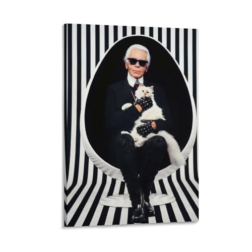 KBGDFSDF Karl Lagerfeld Poster (1) Leinwandposter Schlafzimmer Dekor Landschaft Büro Zimmer Dekor Geschenk 30 x 45 cm von KBGDFSDF