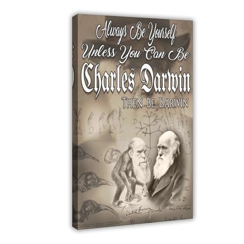 KBGDFSDF Kunstdruck auf Leinwand, Motiv: Be Charles Darwin, 50 x 75 cm KBGDFSDF Kunstdruck auf Leinwand, Motiv: Be Charles Darwin, 50 x 75 cm von KBGDFSDF