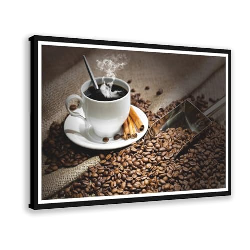 KBGDFSDF Kunstdruck auf Leinwand, Motiv: Kaffee-Zimt, 40 x 60 cm von KBGDFSDF