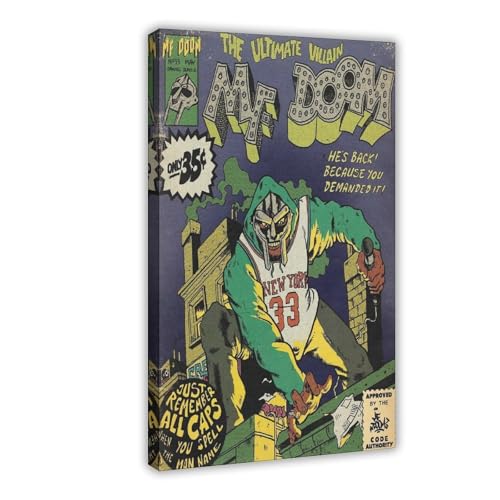 KBGDFSDF Kunstdruck auf Leinwand, Motiv: Sänger MF DOOM Music Cover, 50 x 75 cm KBGDFSDF Kunstdruck auf Leinwand, Motiv: Sänger MF DOOM Music Cover, 50 x 75 cm von KBGDFSDF