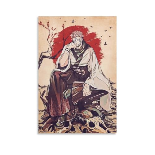 KBGDFSDF Ryomen Sukuna Poster (4) Leinwandposter Wandkunst Dekor Druck Bild Gemälde für Wohnzimmer Schlafzimmer Dekoration 30 x 45 cm von KBGDFSDF
