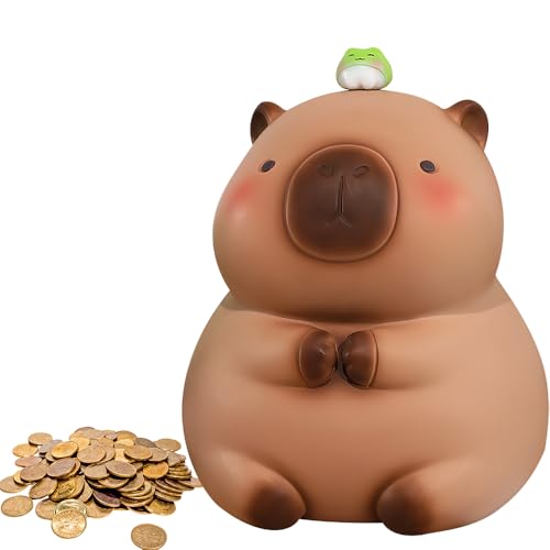 KBIBCK Capybara Spardose, Spardose für Kinder, Capybara Sparschwein, Niedliche Spardose, Wiederverwendbare Capybaras Spardose Kapazität Sparschwein Geschenk für Jungen Mädchen Zimmer Dekoration von KBIBCK