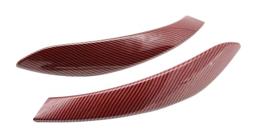 KBKEUBUAD Türgriff Handschuh Für 3er 4er M3 M4 F30 F80 F31 F32 F33 F34 F35 F36 2013-2018 Innentürgriff Außenabdeckung Verkleidung(Red Carbon,2PCS) von KBKEUBUAD