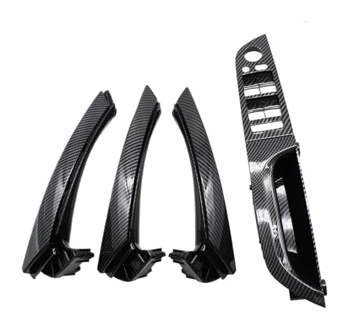 KBKEUBUAD Türgriff Handschuh Für 3er E90 E91 316 318 320 325 328i 2004-2012 Innentürgriff Mit Abdeckungsverkleidung Kompletter Satz(Carbon,35.5 High-end) von KBKEUBUAD