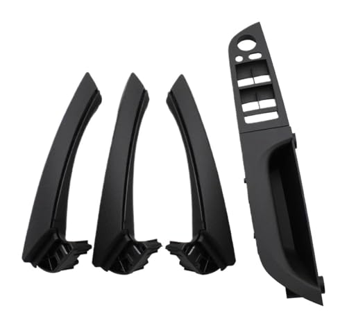 KBKEUBUAD Türgriff Handschuh Für 3er E90 E91 316 318 320 325 328i 7-teiliges Set Türgriff-Armlehnenabdeckung Rechts Für Fahrerseite(Schwarz,High-end 35.5) von KBKEUBUAD