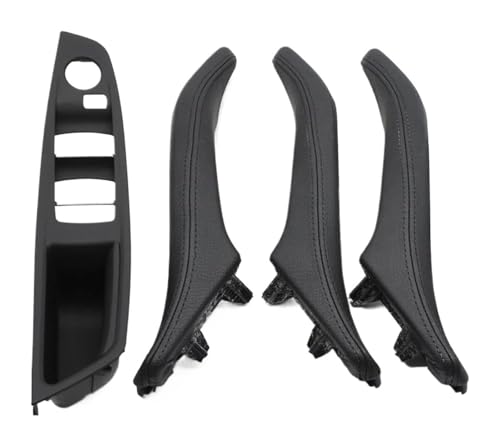 KBKEUBUAD Türgriff Handschuh Für 5 Series F10 F11 520d 523i 525i 528i 530i 535i 540i 2010-2017 4-teiliges Set Auto LHD Innentürgriff(Schwarz,B) von KBKEUBUAD